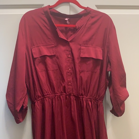 Truth NYC Burgundy Dress Size 2X - Picture 2 of 10